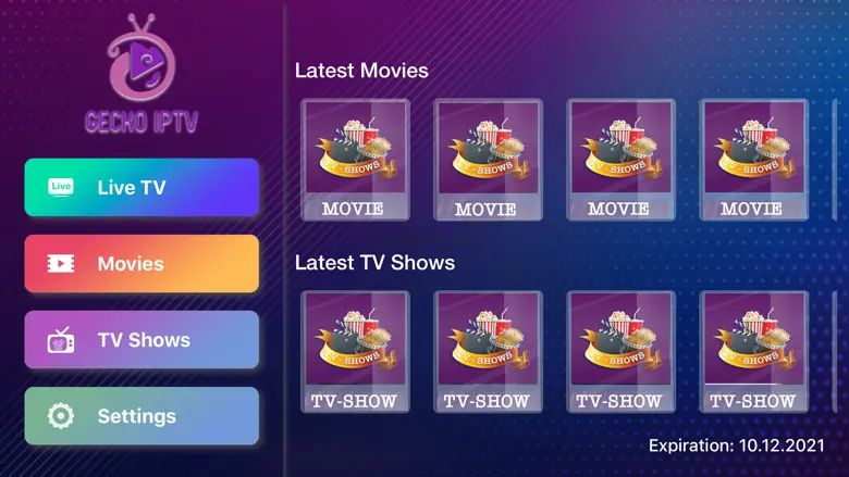 Gecko IPTV Player 2.0