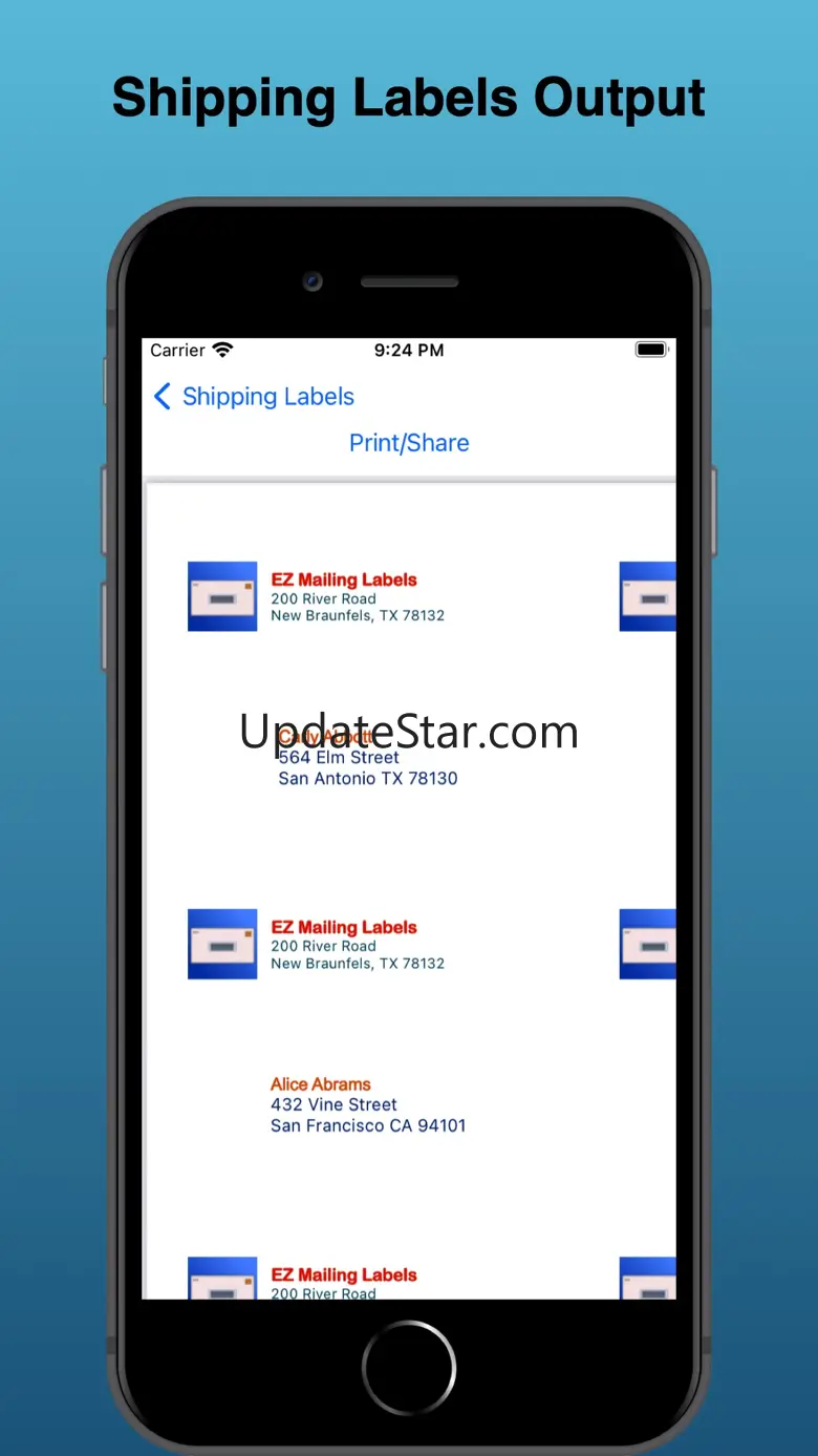 EZ Mailing Labels II 8.7
