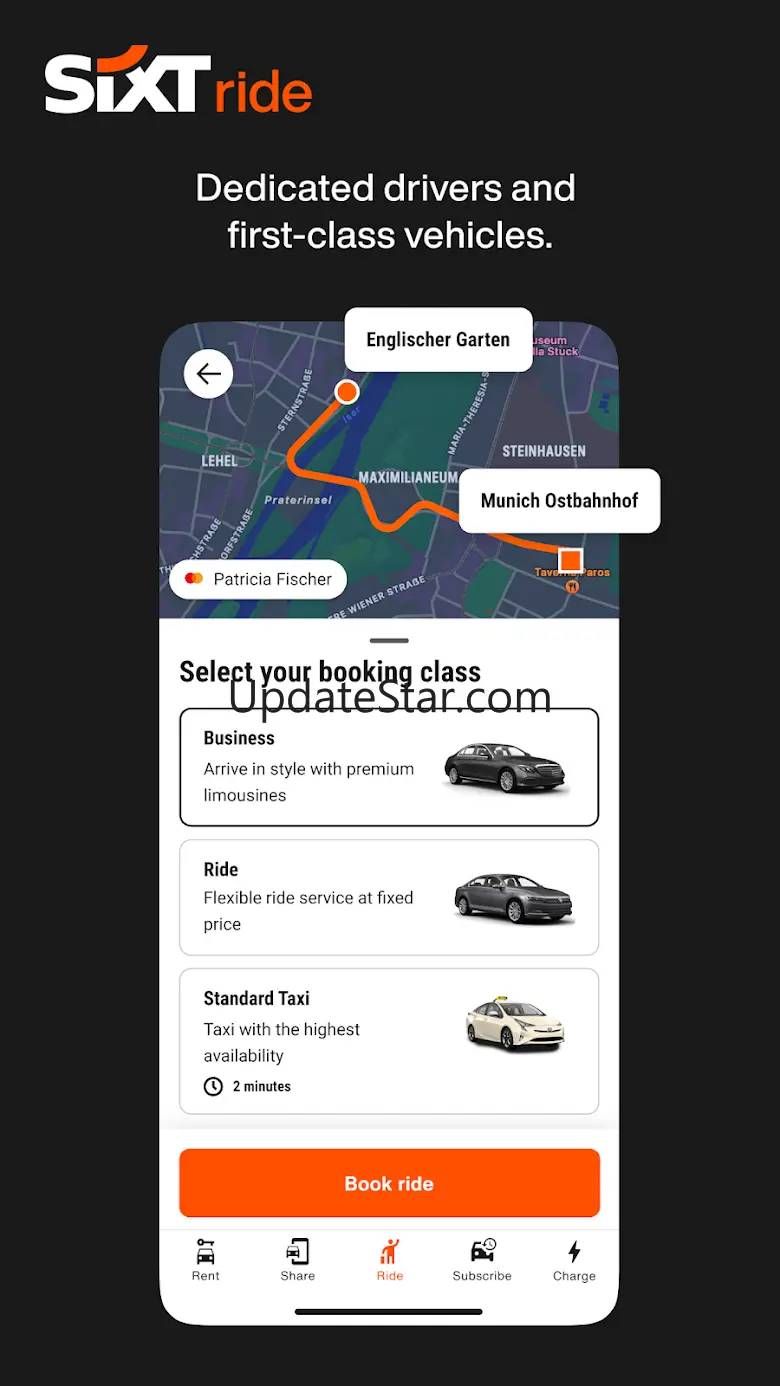 SIXT rent. share. ride. plus. 9.146.1-21025