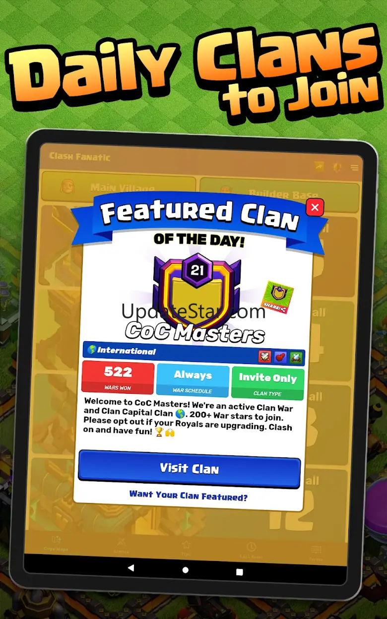 Fanatic App for Clash of Clans 5.20.1