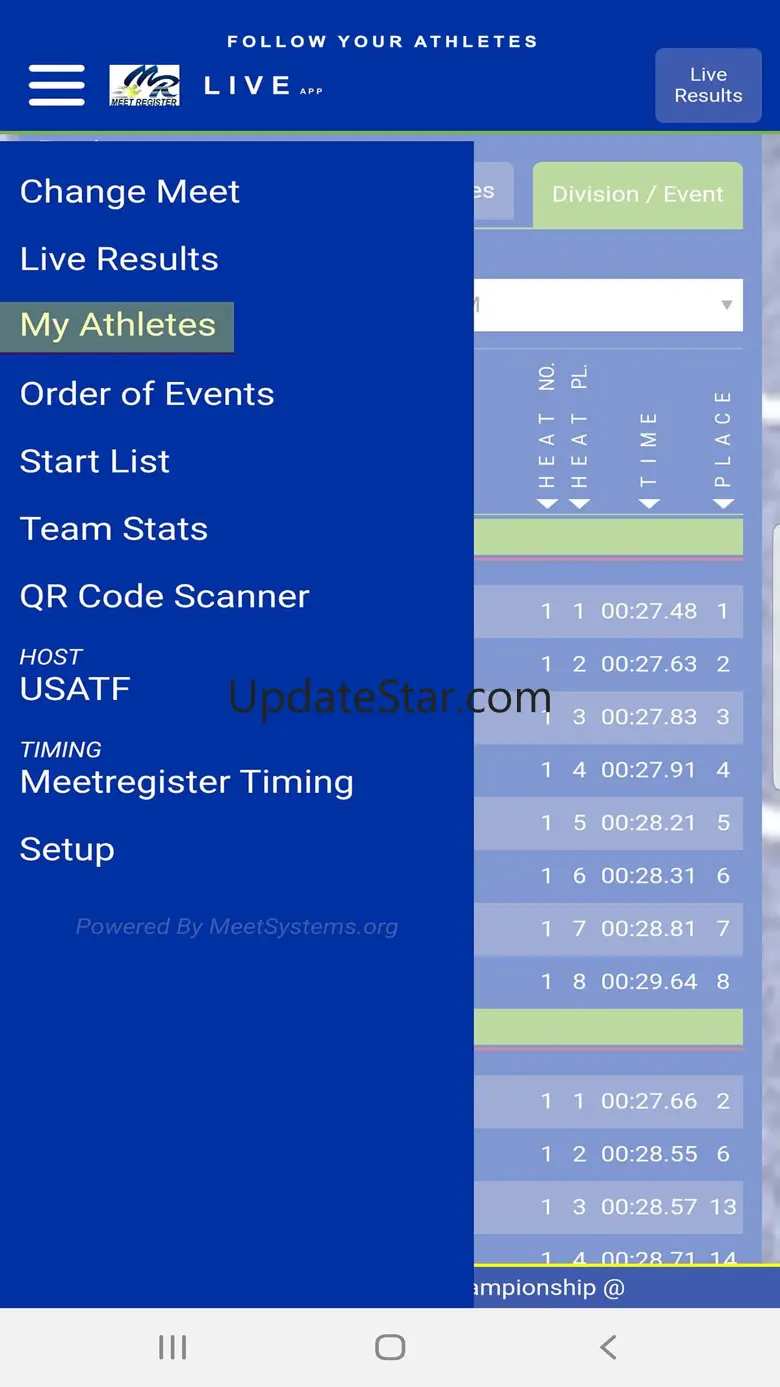 Track Meet Results 1.3.0
