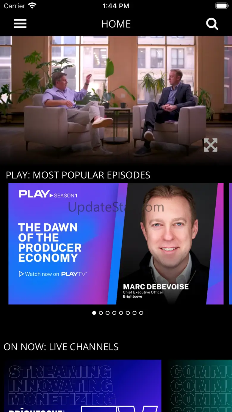 PLAY TV Streamed by Brightcove 2.3