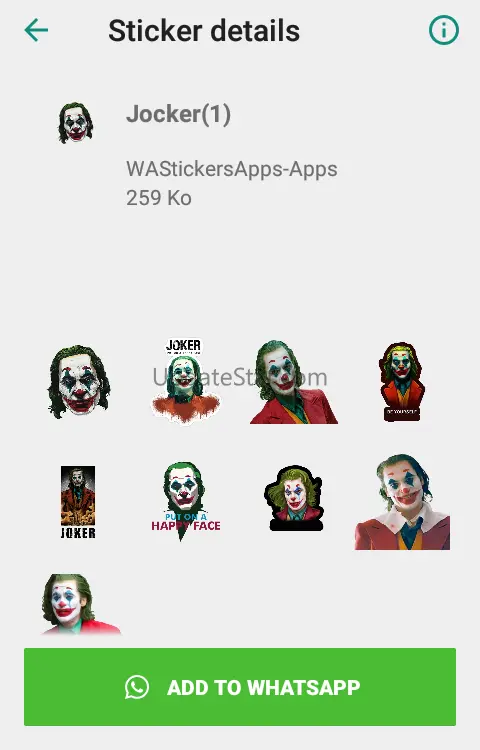 WAStickerApps-: Joker Sticker  1.0
