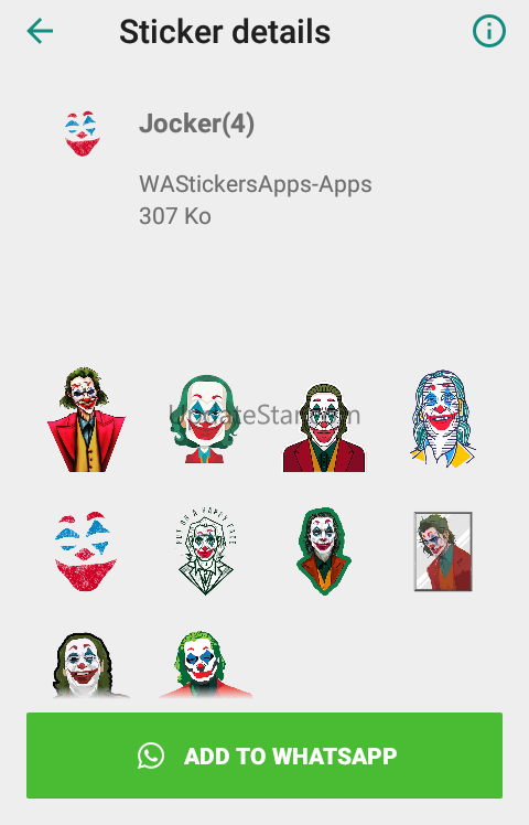 WAStickerApps-: Joker Sticker  1.0