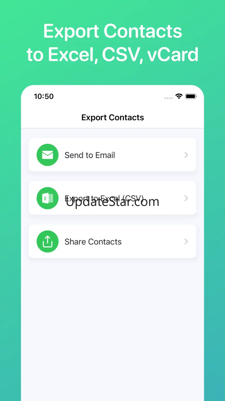 Export Contacts to Excel, CSV 1.4