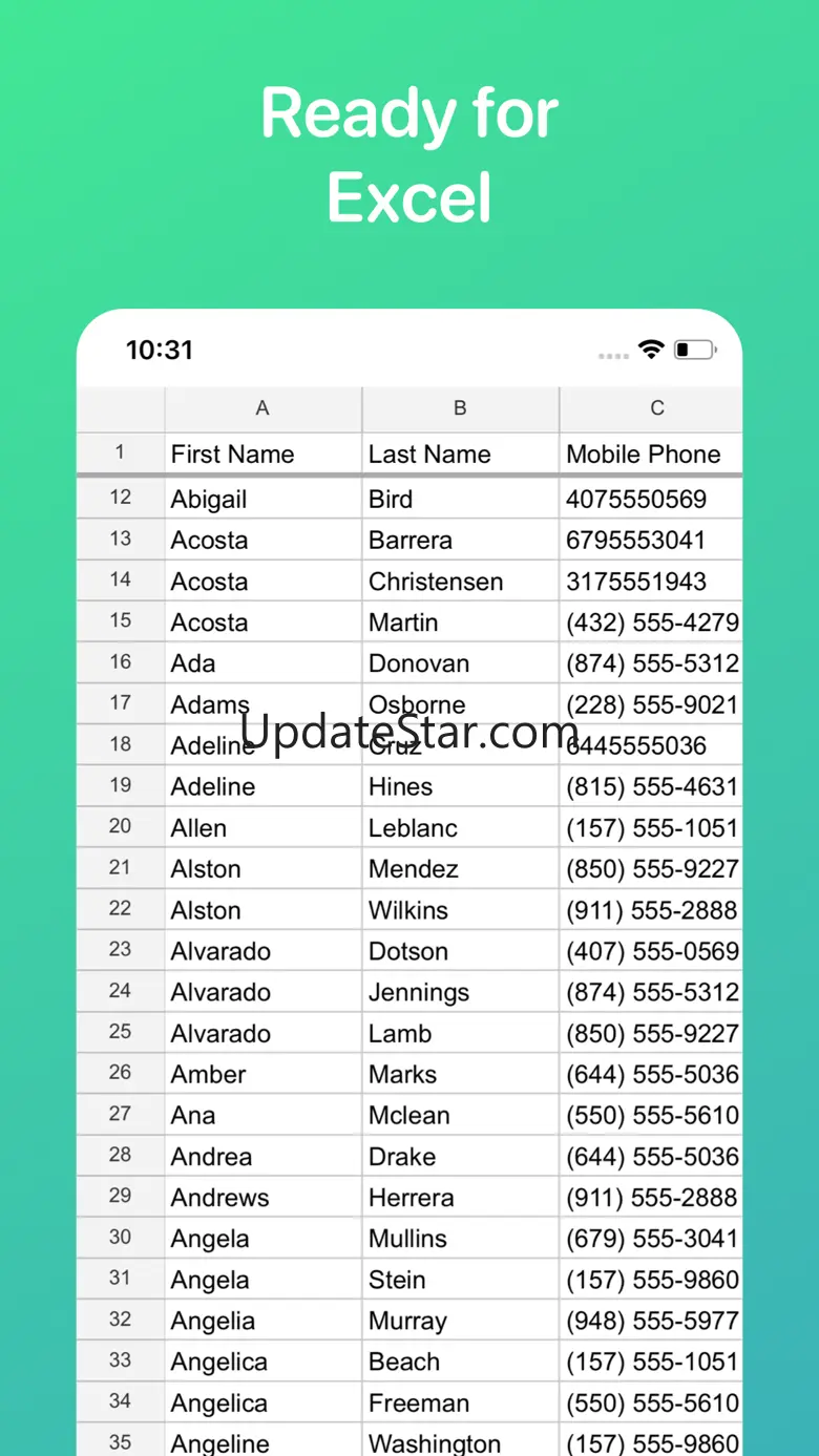 Export Contacts to Excel, CSV 1.4