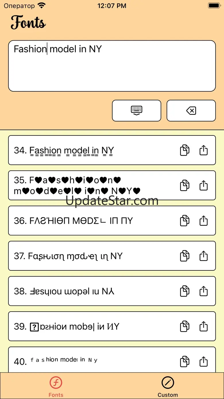 Fonts: Fonts for iPhones 1.5