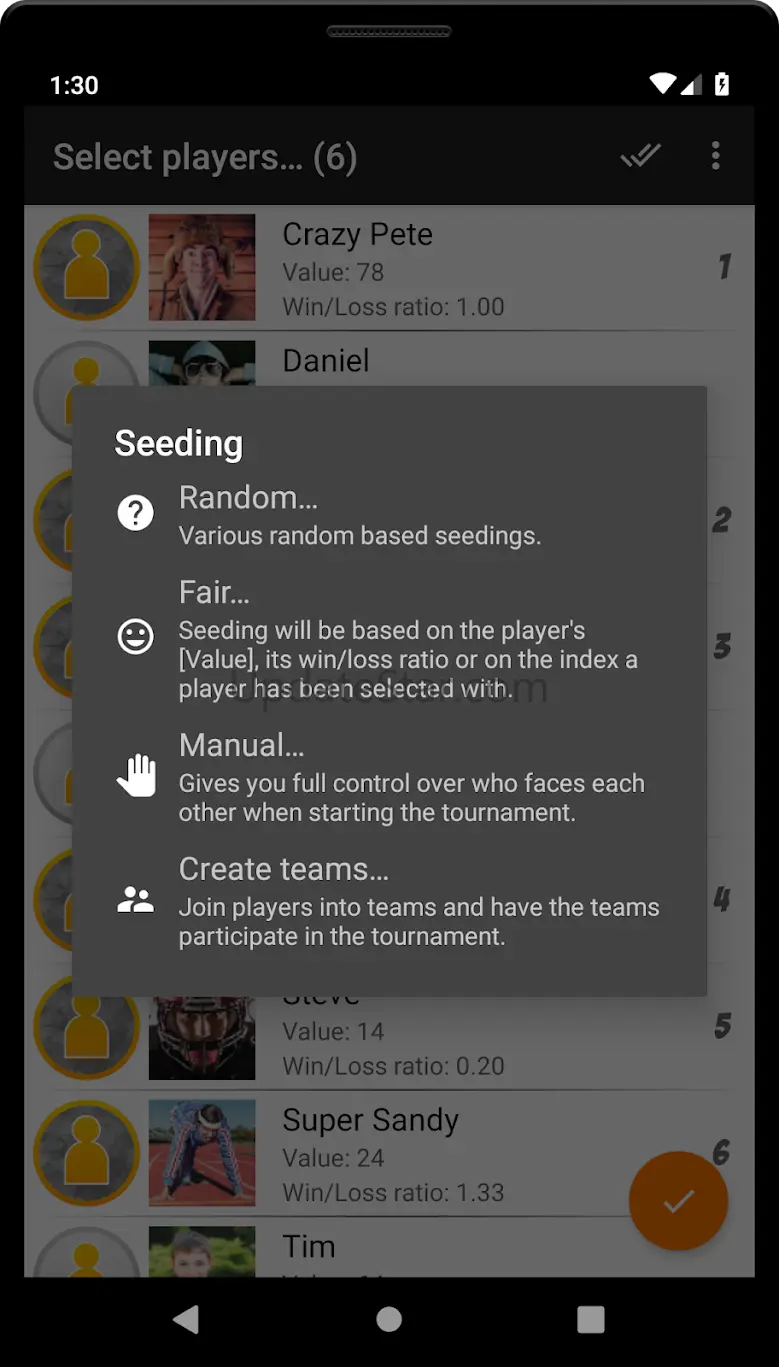versus 16P 4.4.8