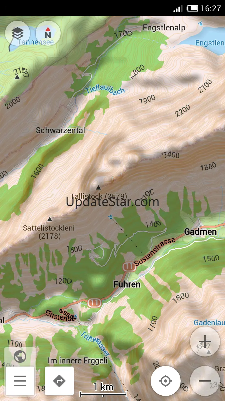 Contour lines plugin — OsmAnd 1.0