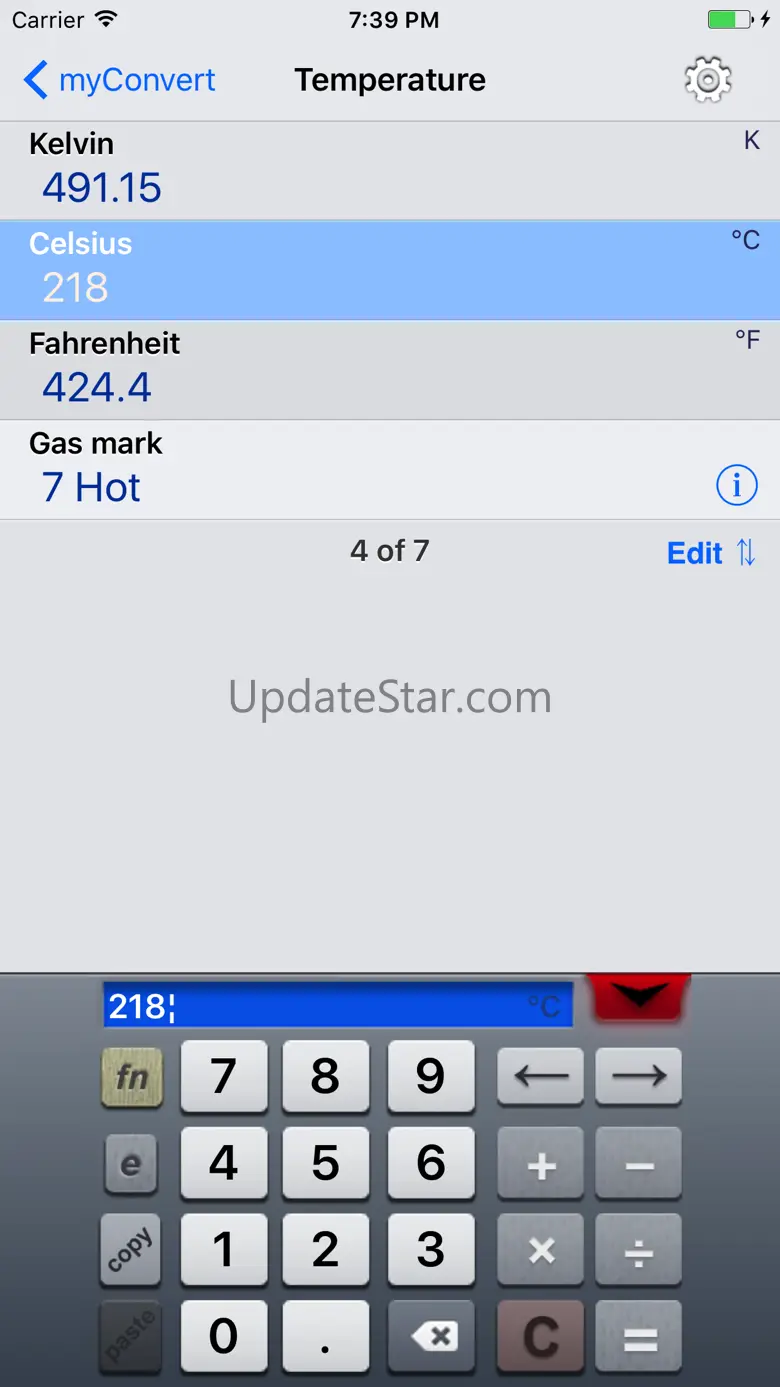 myConvert - unit converter 2.75