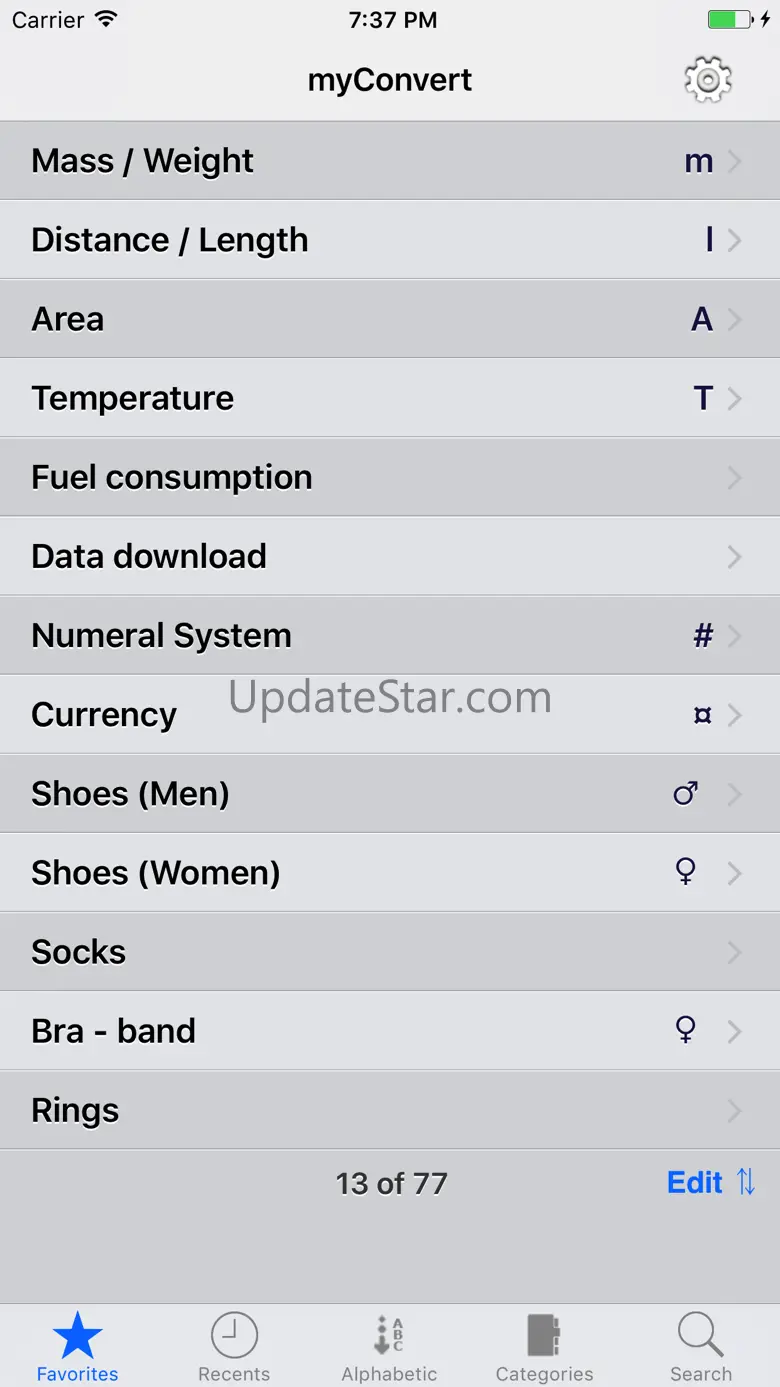 myConvert - unit converter 2.75