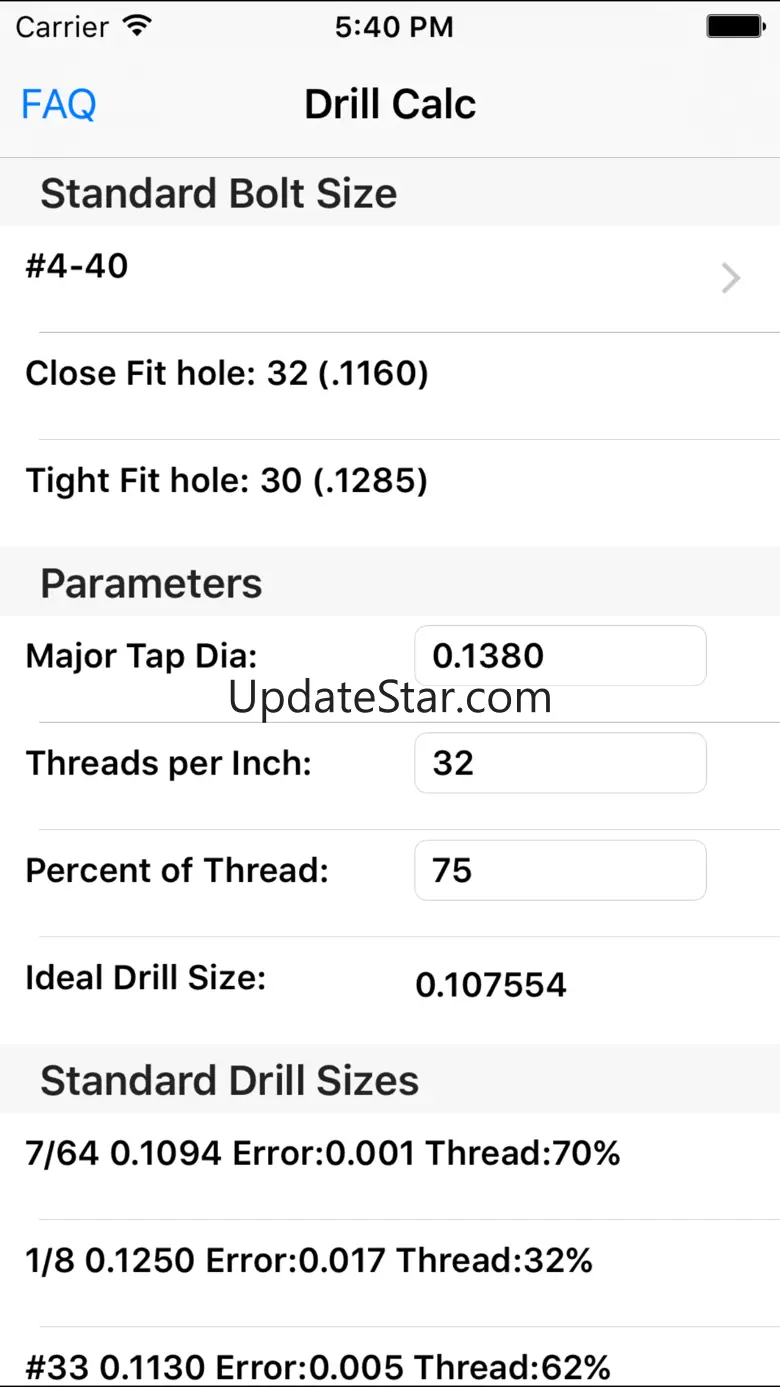 Drill Calc 2.4