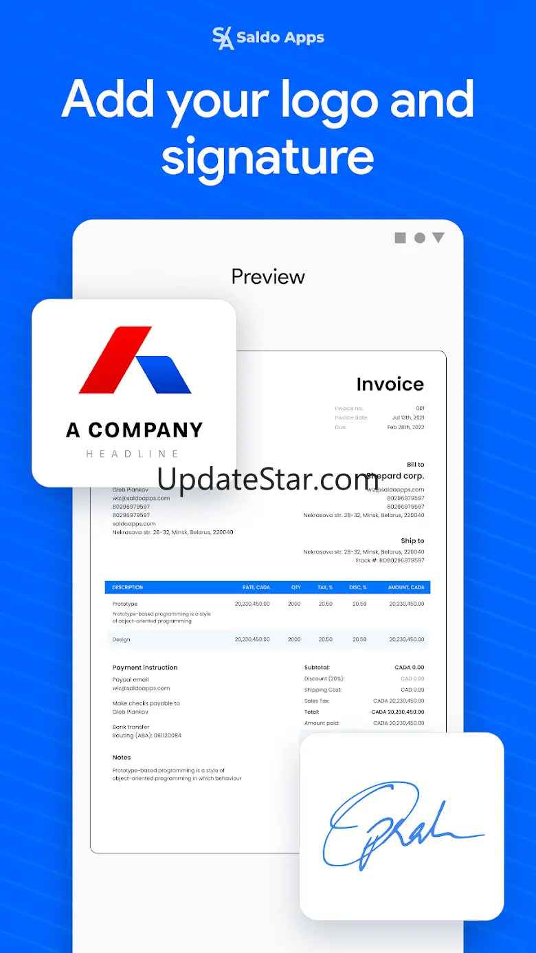 Saldo: Bill & Invoice Maker 2.23.39