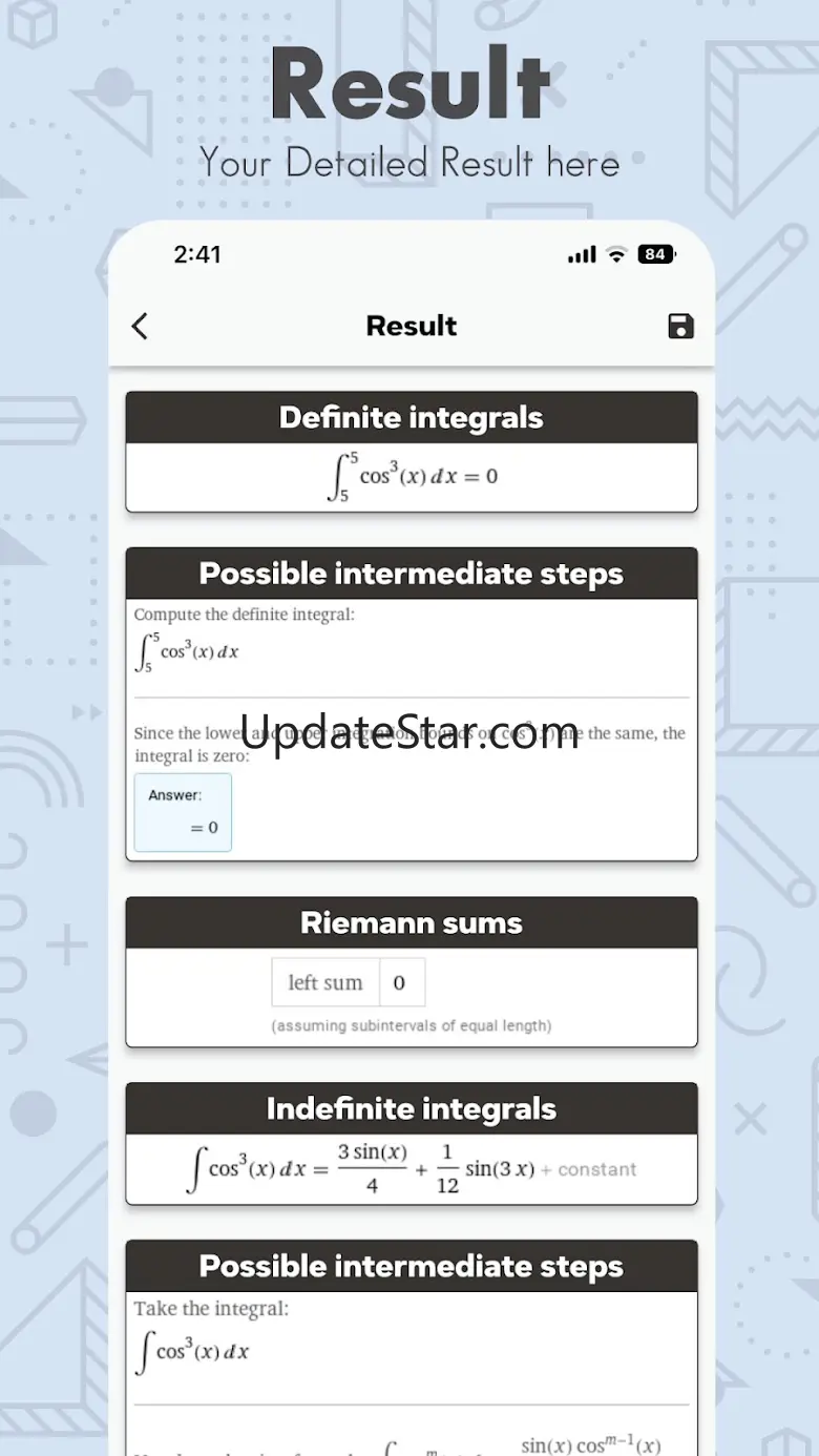 Integral Calculator with Steps 1.0.5