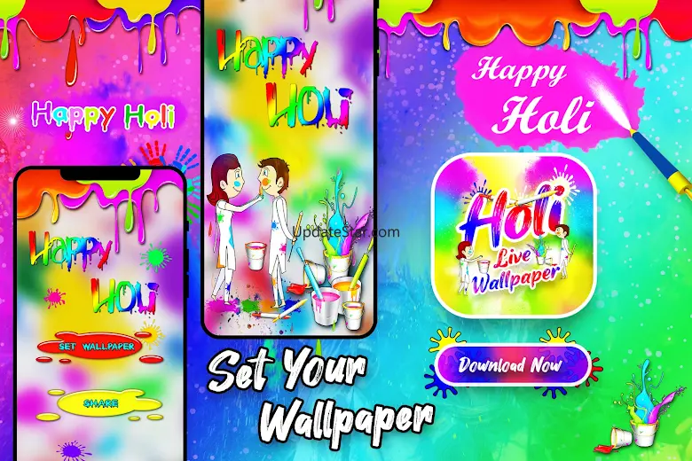 Happy Holi Live Wallpaper 1.6