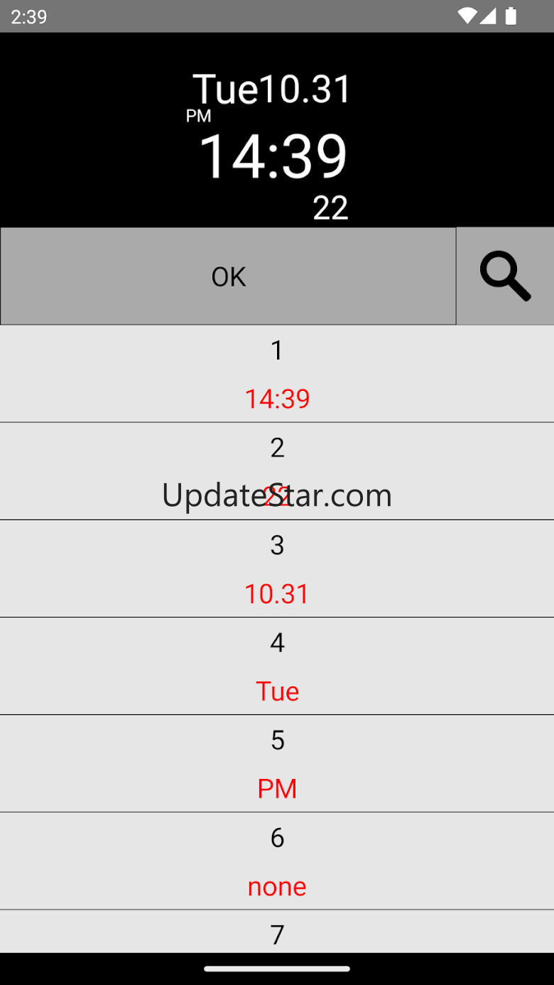 Digital Date seconds time 1.62
