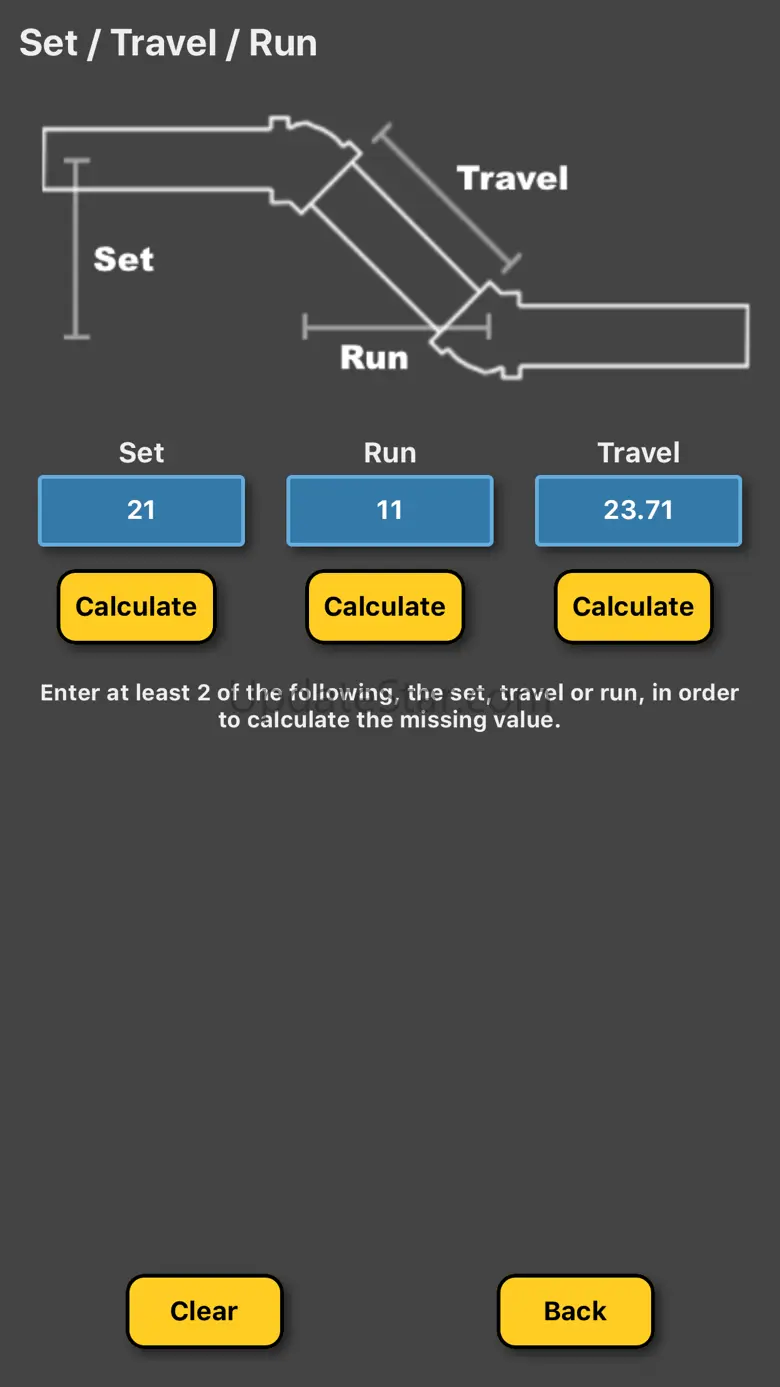 Pipe Offset Calculator 4.0.1
