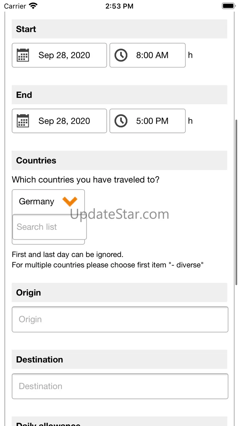 Mobile Expense Reports 3.1