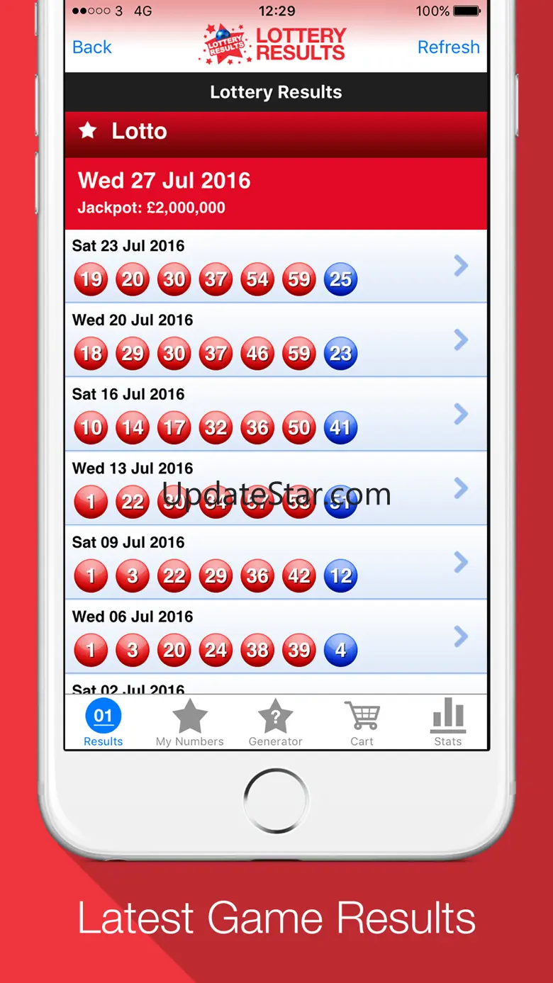 Lottery Results - Ticket alert 2.1