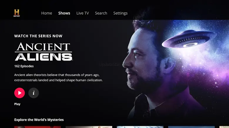 HISTORY: Shows & Documentaries 7.0.1