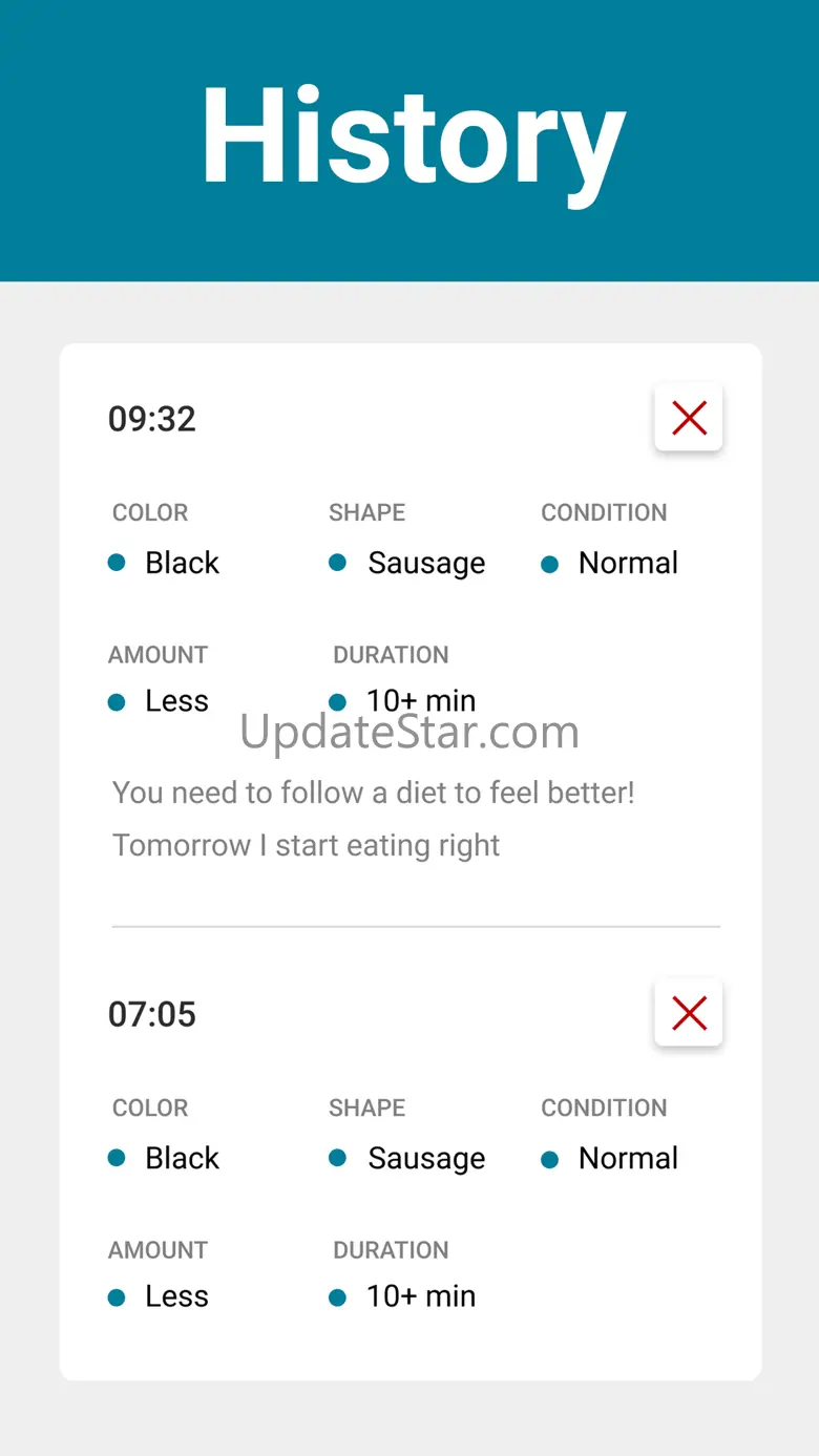 Poop Tracker - Low Fodmap Diet 1.1.1