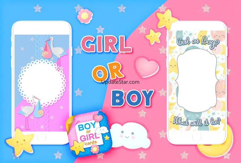 Baby Gender Reveal Party Cards