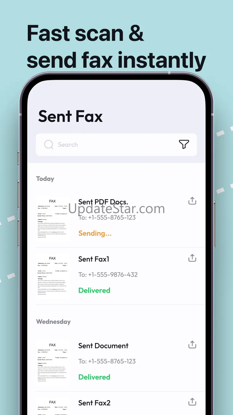 Fax Scan: Online Send Document 1.1.1