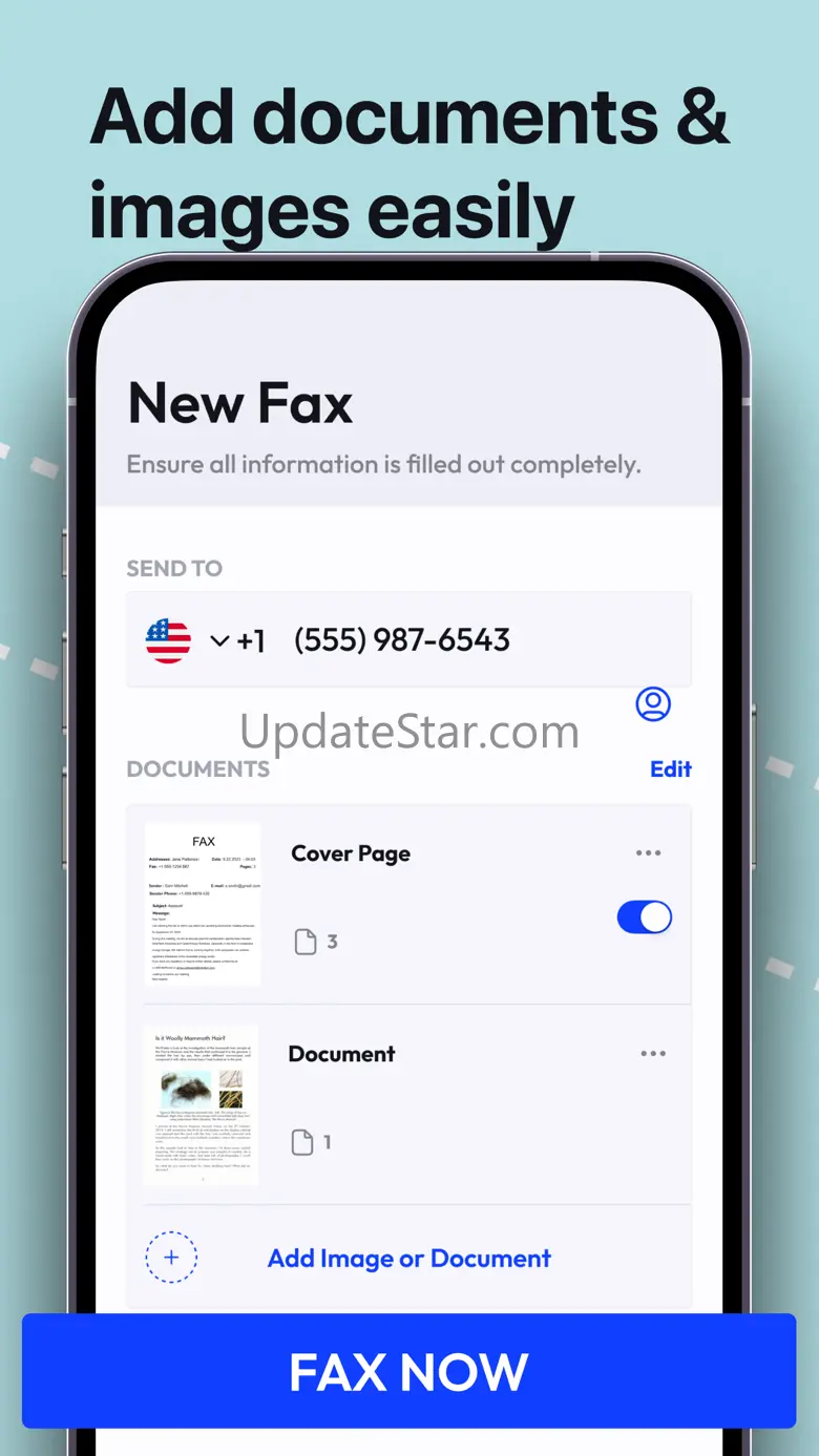 Fax Scan: Online Send Document 1.1.1