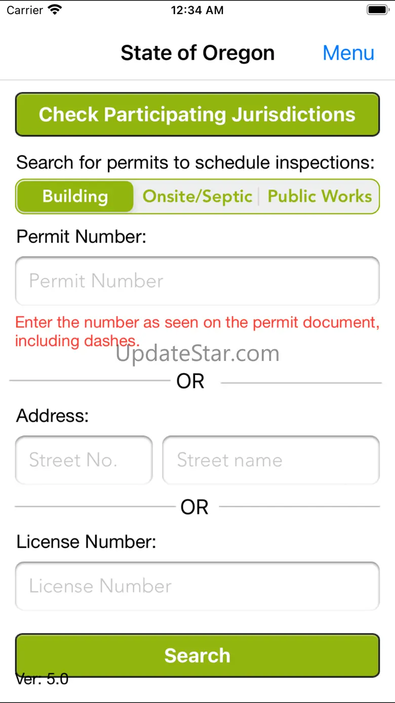 Oregon ePermitting App 5.6