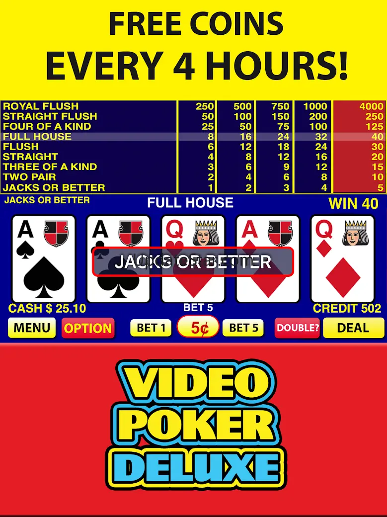 Video Poker Deluxe