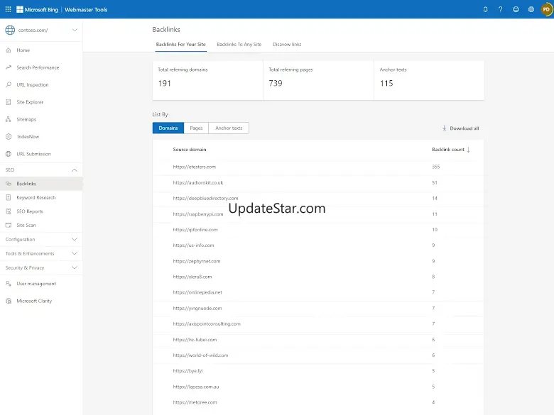Microsoft Bing Webmaster Tools
