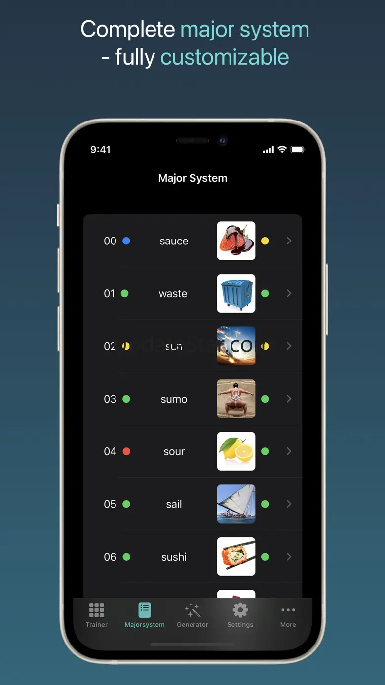 Mnemo Major System Trainer 3.8