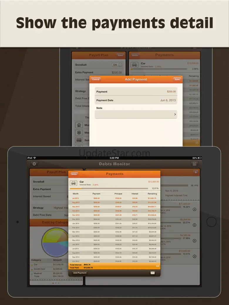 Debts Monitor Pro for iPad 5.1