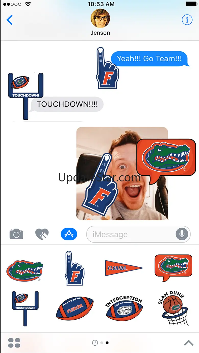 University of Florida Gators Stickers for iMessage 2.0