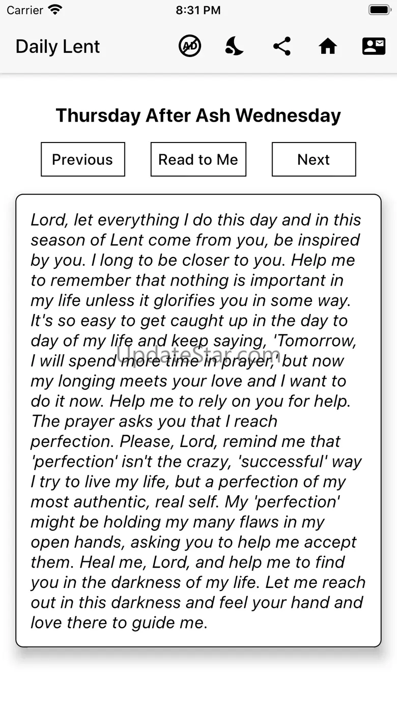 Prayers for Lent and Advent 1.5.1