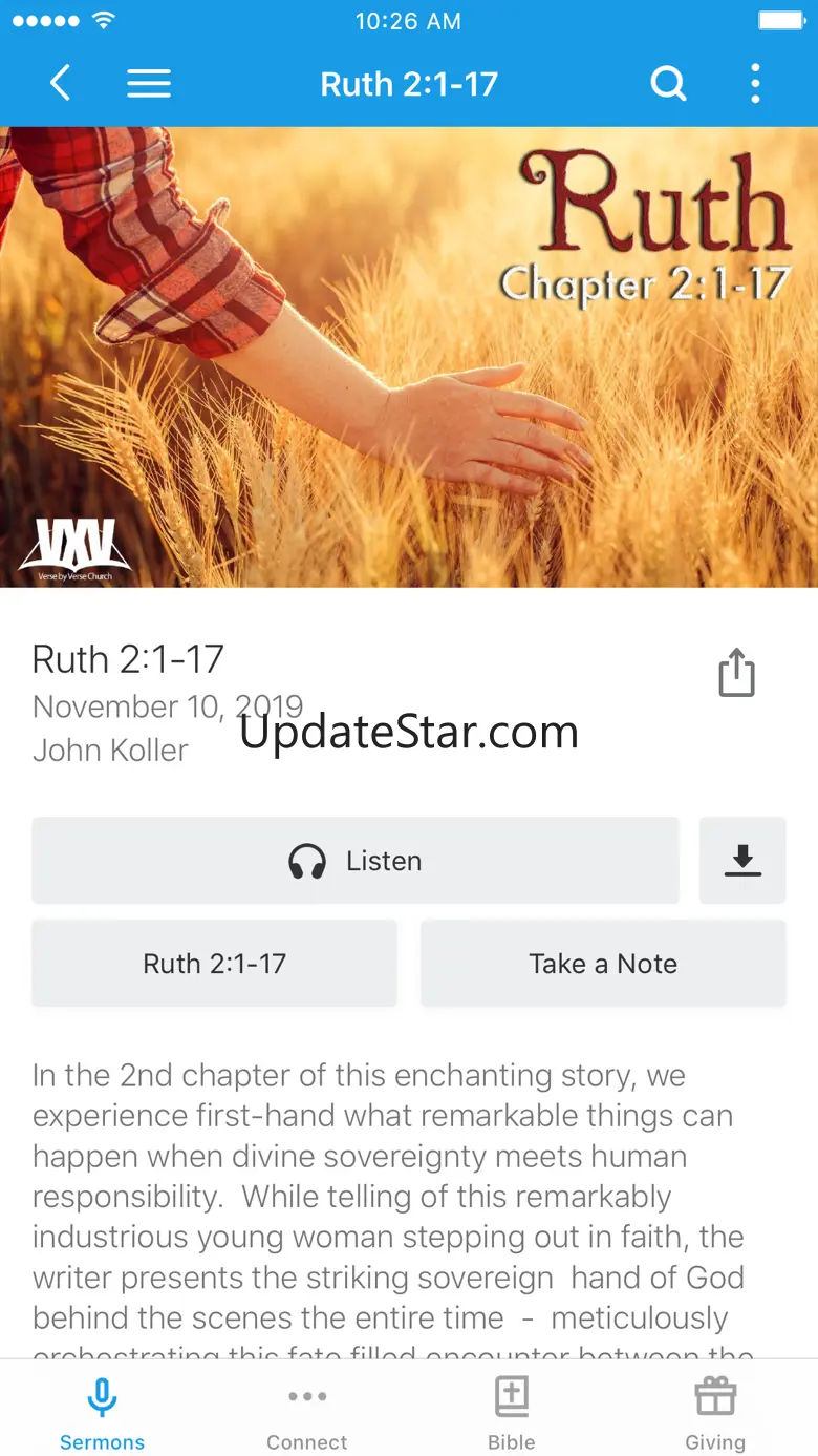 Verse by Verse Church (VXV) 6.2.3
