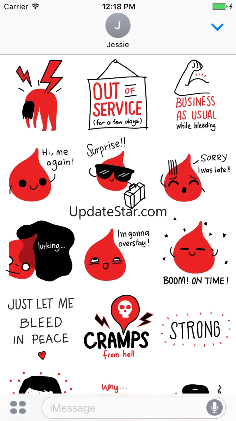 Period Survival Kit Stickers 1.0.1