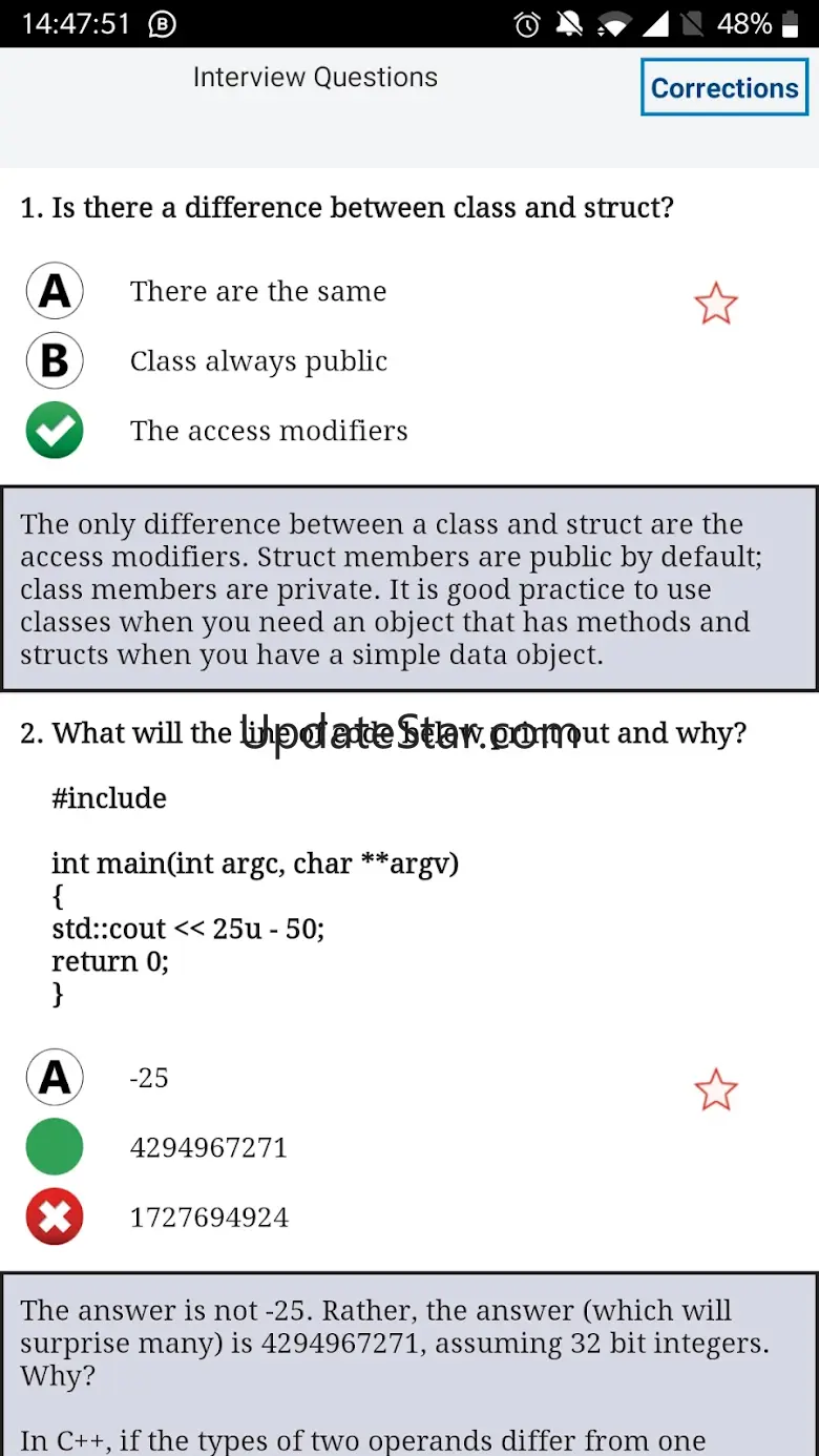MCQ C ++ Training With detaile 1.5