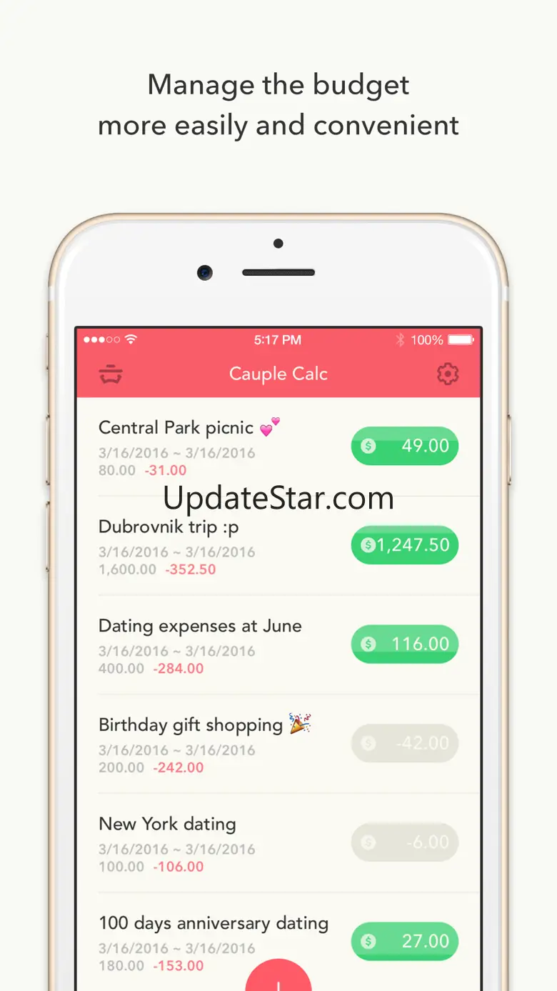 Budget management - MiniBudget 1.3.2