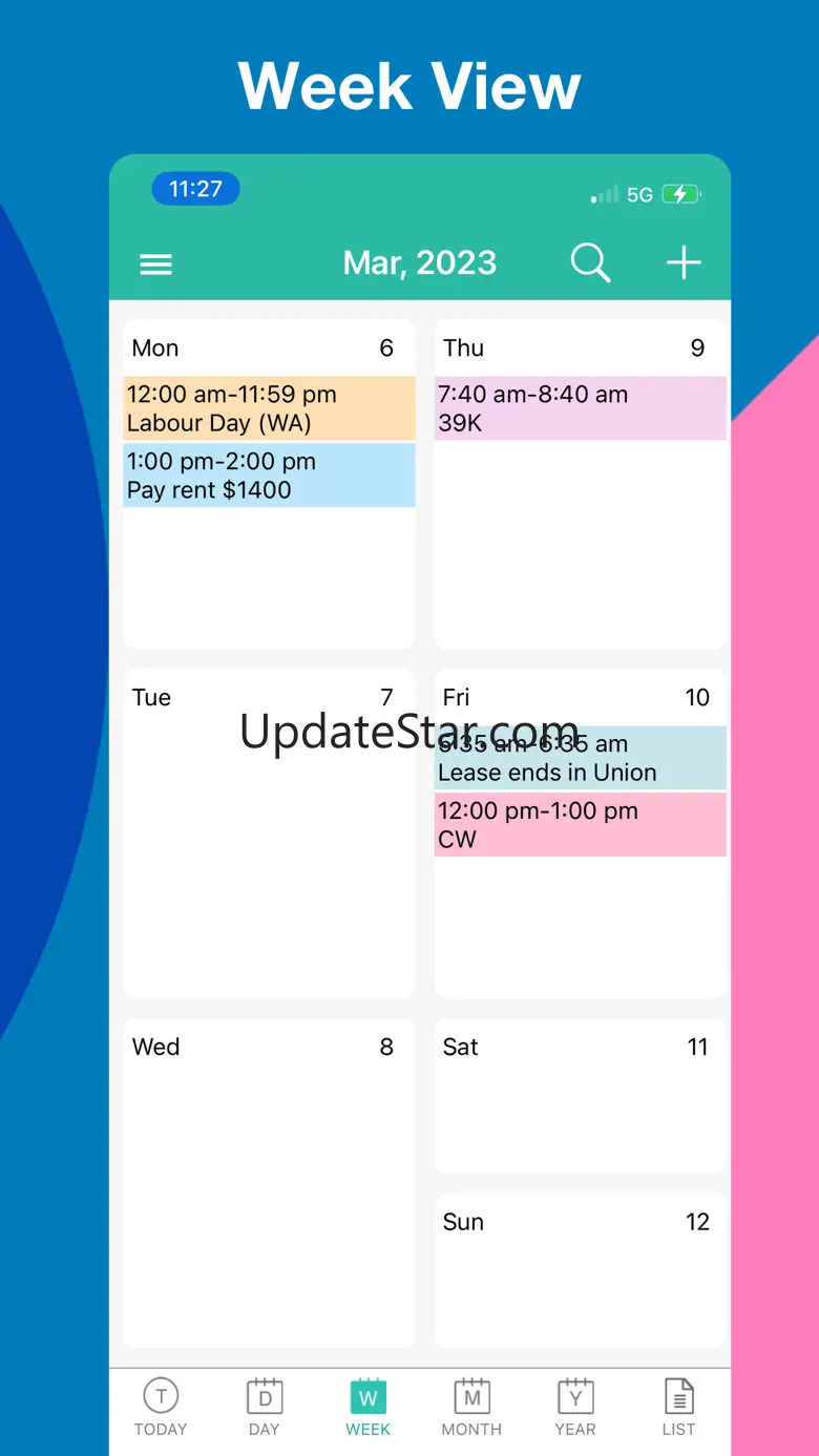 10Cal - Colourful calendar app 5.2