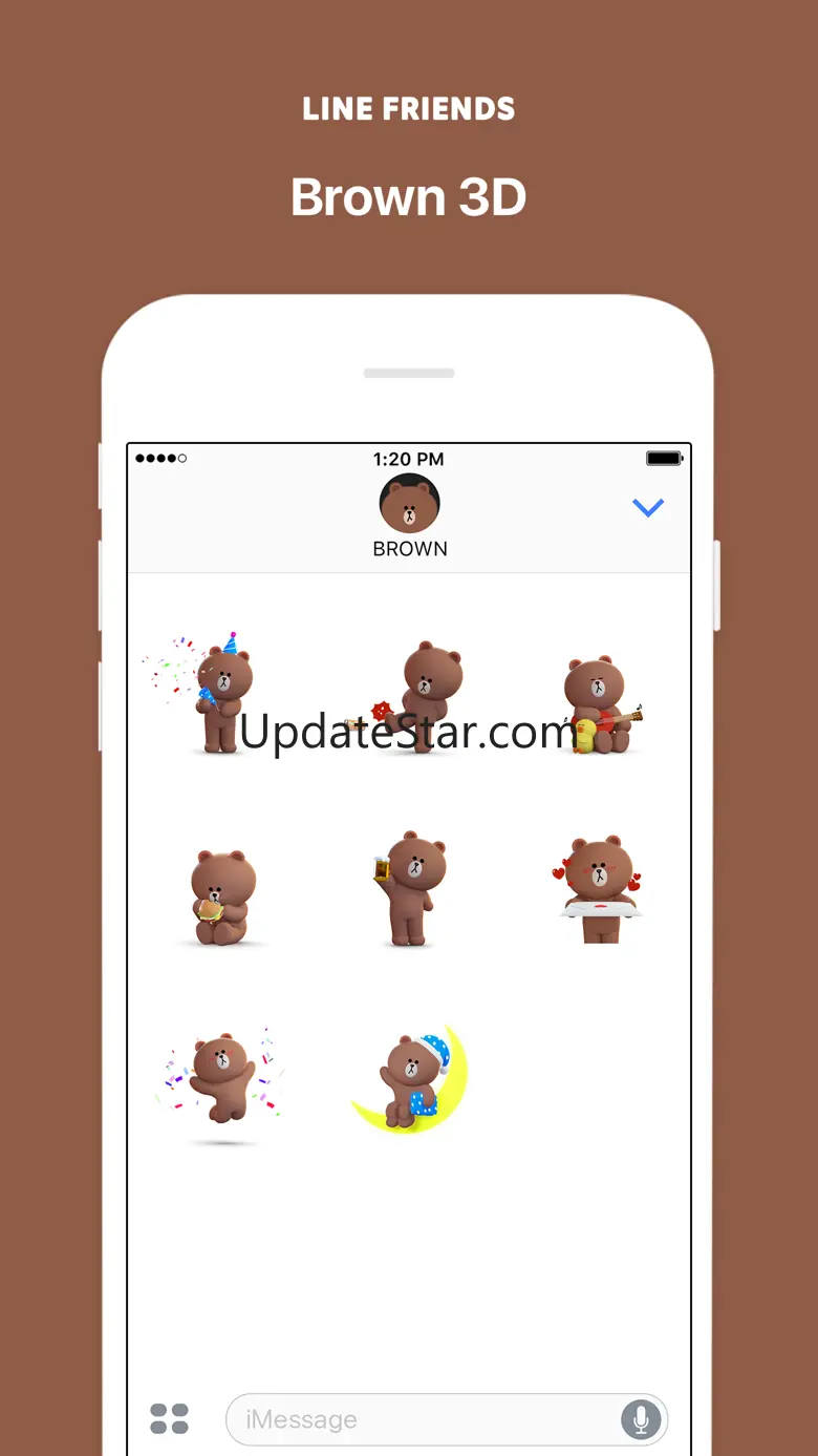 Brown 3D - LINE FRIENDS 1.0.1