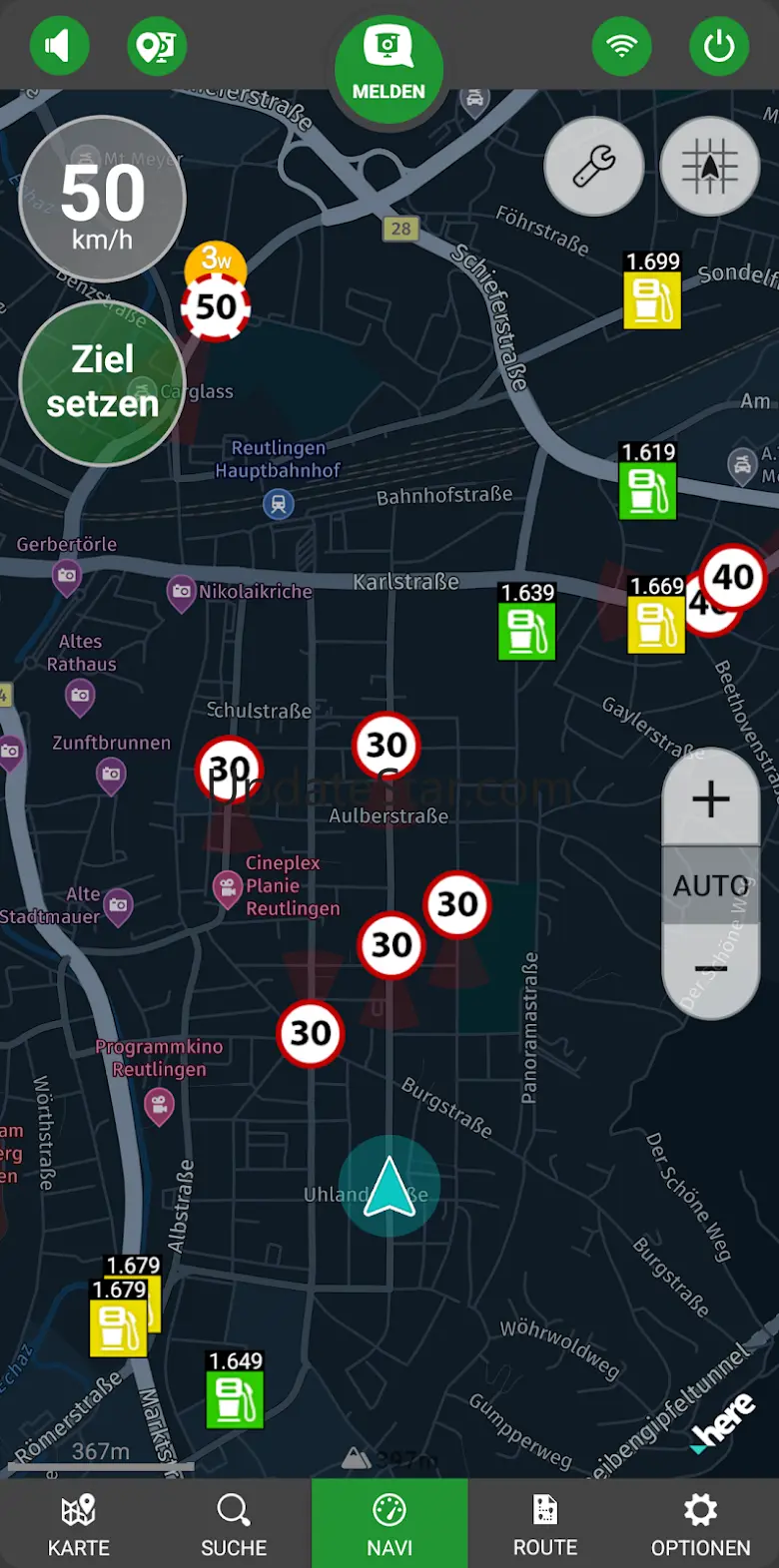 POIbase speed cameras warner V8.1.1