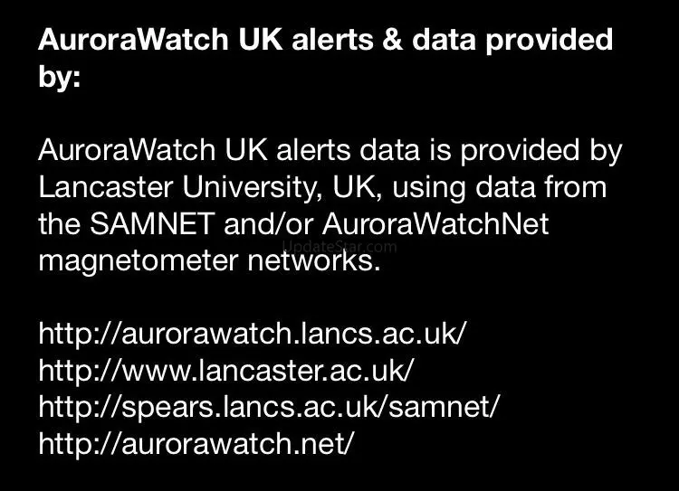 AuroraWatch UK 21.0.1