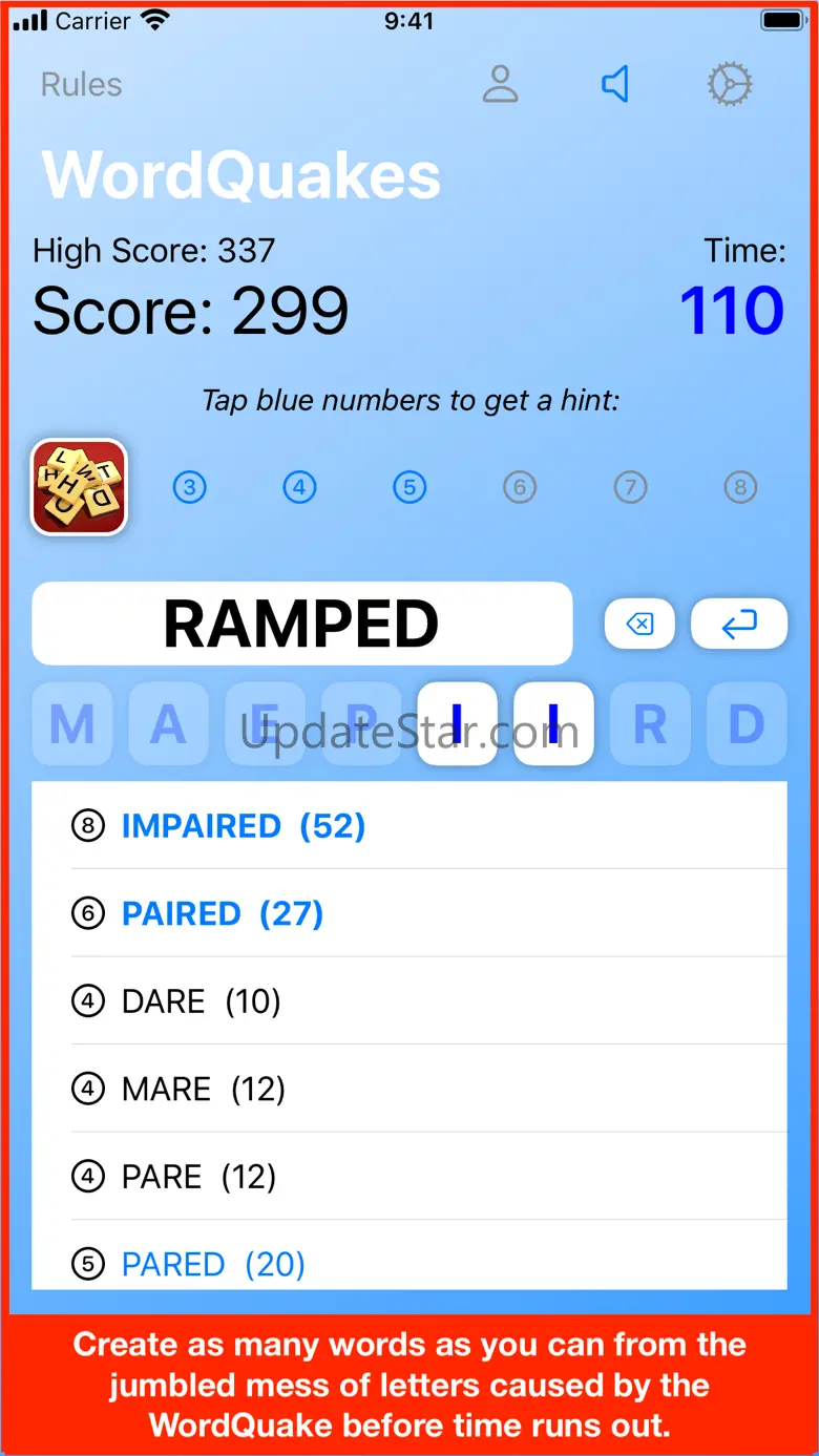 WordQuakes 1.1.1