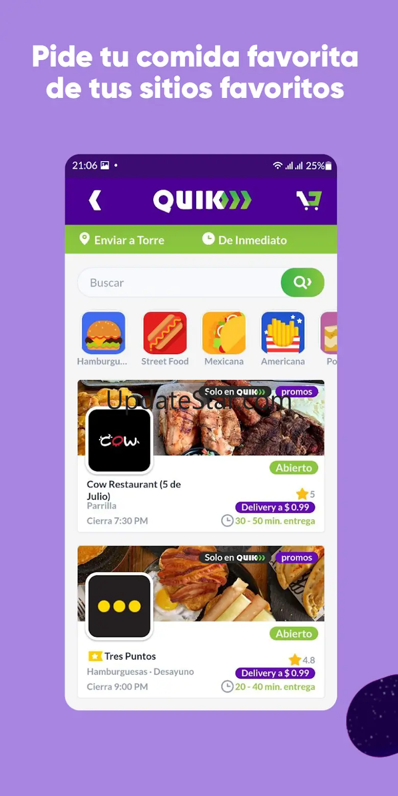 QUIK: Pago y Delivery 1.7.3