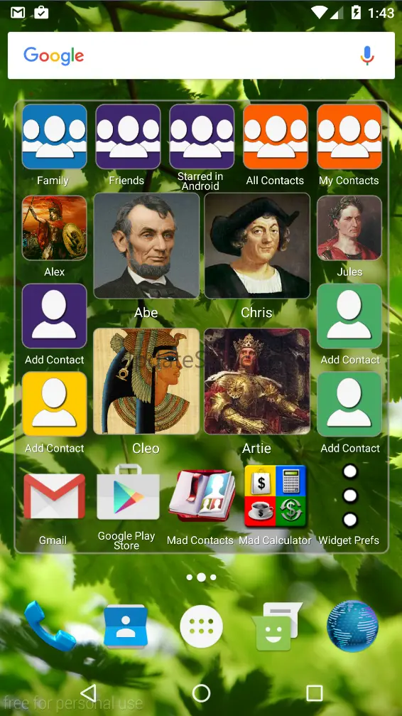 Mad Contacts Widget 1.47