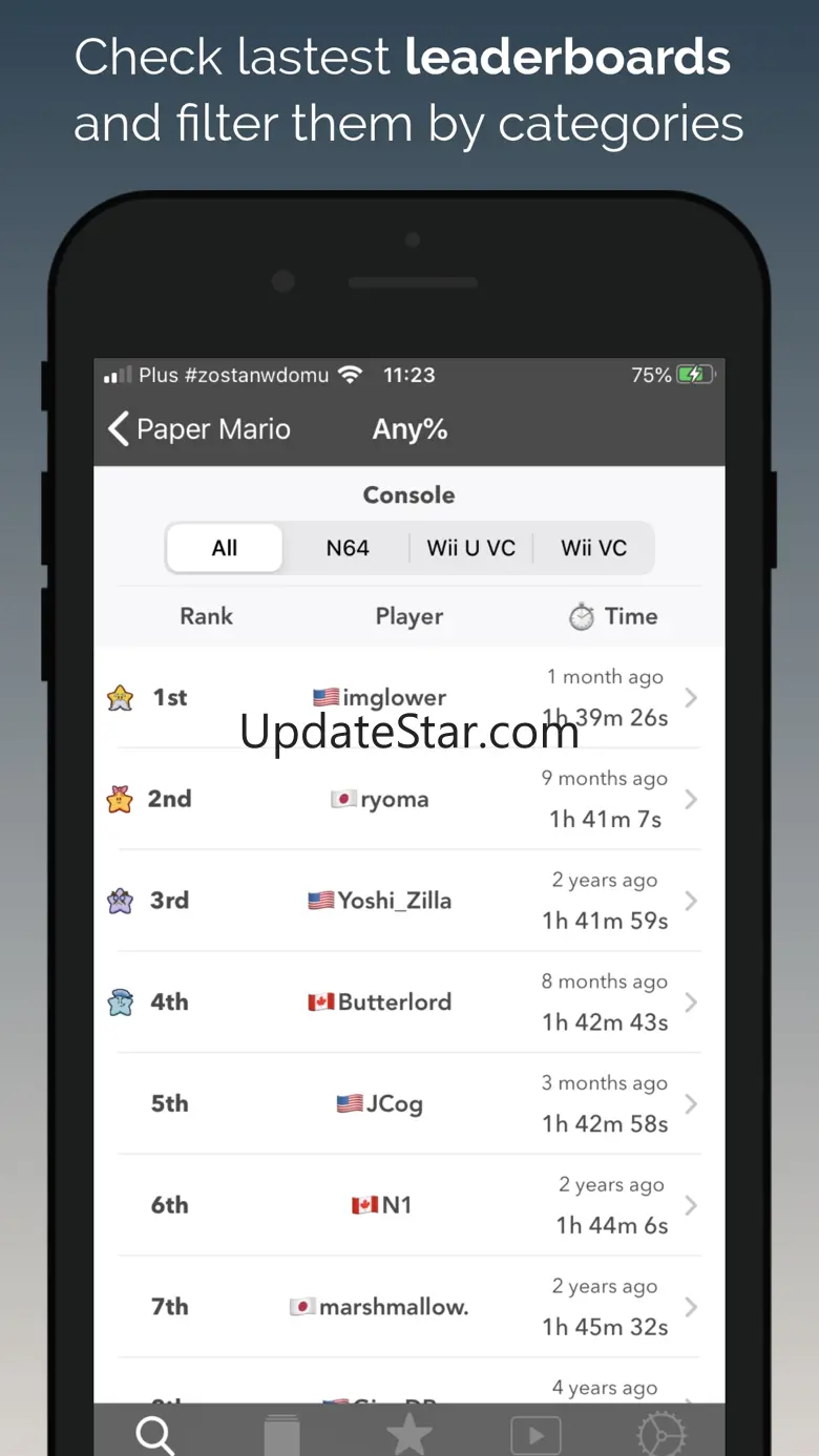 Speedruns browser 1.5.5
