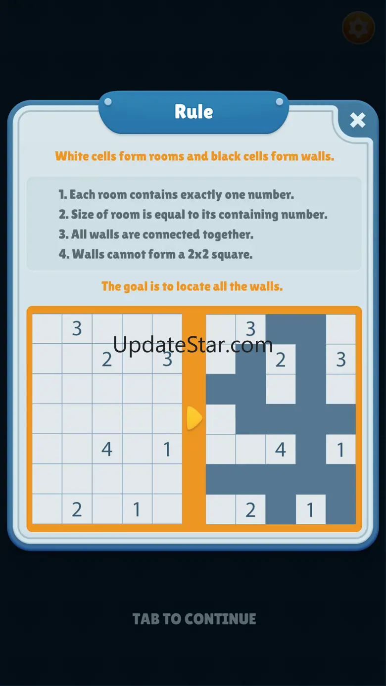 E7 Nurikabe - Brain Teaser 1.1.2