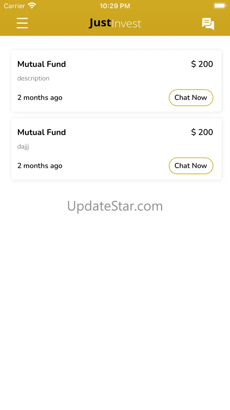 Just Investment App 1.0