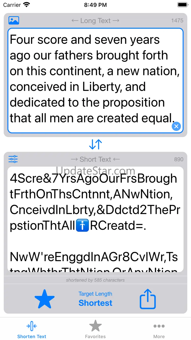 Short Text 1.2.2